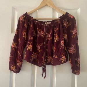 Rewind xs women’s crop top floral